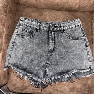 SHEIN Black Acid Wash Jeans